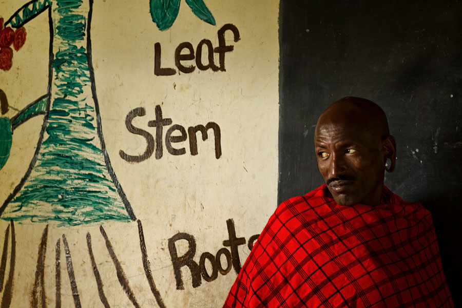  Masai Elder at primary school   Oloolaaimutia village. Kenya
